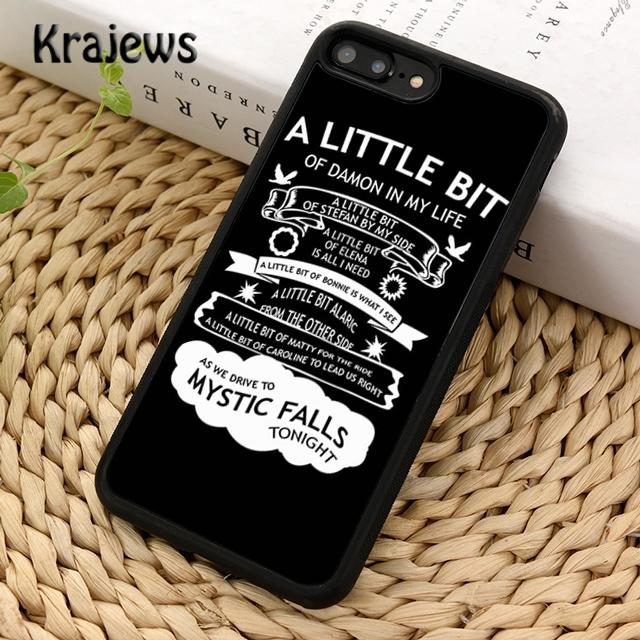 Krajews A Little Bit of Damon Vampire Diaries Phone Case For iPhone 17 Air 16 15 14 Plus 11 12 13 Pro Max Coque Fundas