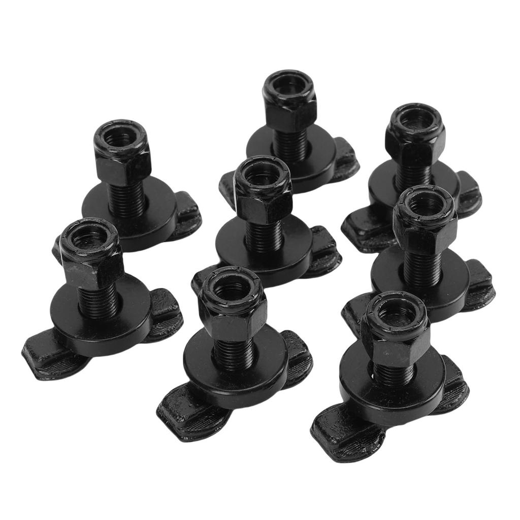 L Track Double Lug Threaded Stud Fitting 6000lbs Load Capacity L Rail Stud Nut Tie Down Fitting for Truck Bed Trailer
