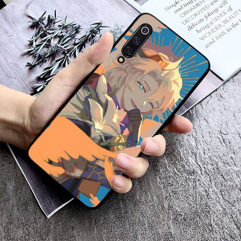 Genshin Impact Albedo Telefonkasten für Xiaomi max3 mi 9 se mi8 F1 9SE 10 lite F1 Zurück Coque