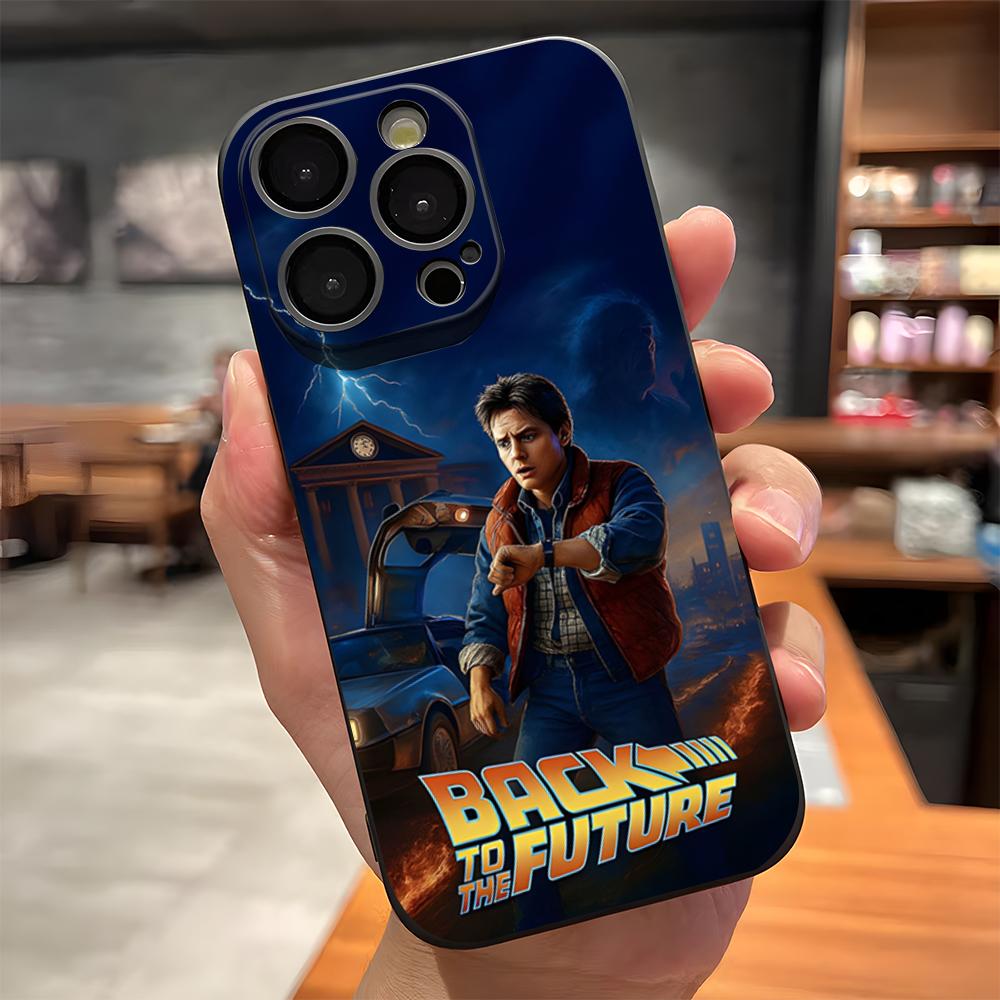 Hot Back To The Future Movie Phone Case For IPhone 17 Pro Max 15 Pro 16 14 Plus 12 13 Mini 11 Pro Shockproof Soft Cover