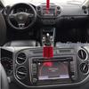 Tiguan 10-17 Carbon Fiber Interior Center Console Sticker