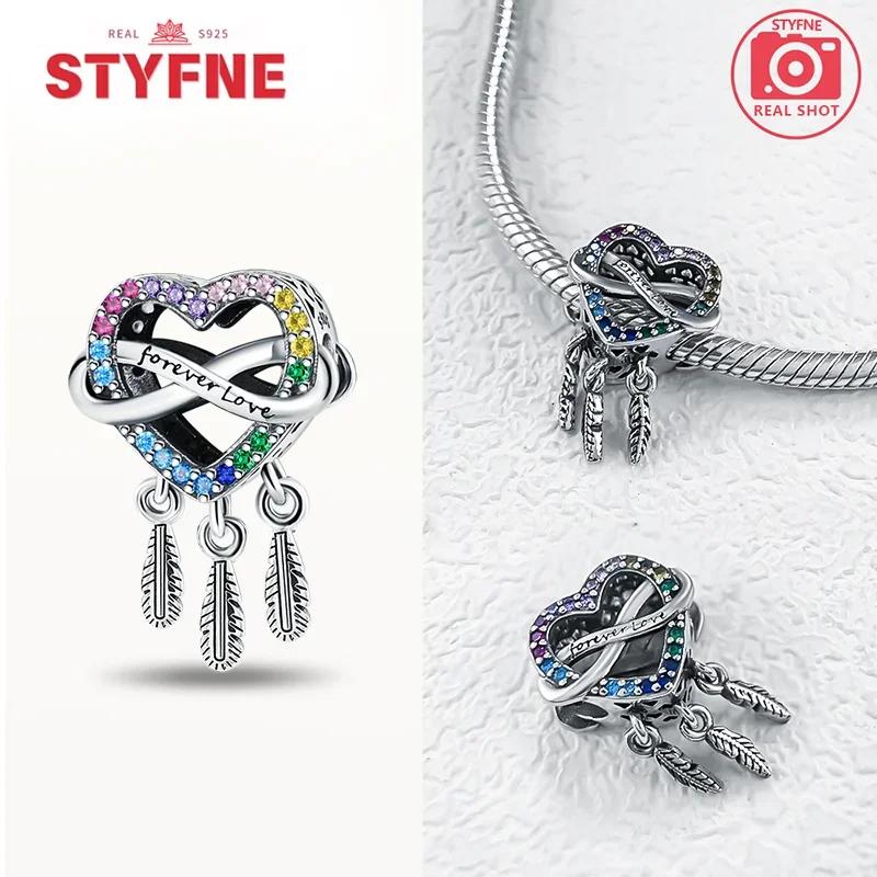 Copper Colors Butterfly Dreamcatcher Tassel Charms Pendant Feather Bead Fit Original Bracelet Diy Fine Jewelry Gift For Women