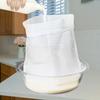 5Pcs Mesh Strainer Bag 80 Mesh Reusable Gauze Filter for Nut Milk Soy Yogurt Juice Cheese Easy Liquid Filtration