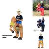 Inflatable Horse Costume For Adults Creative Performance Outfit Polyester Material Brown/red/black