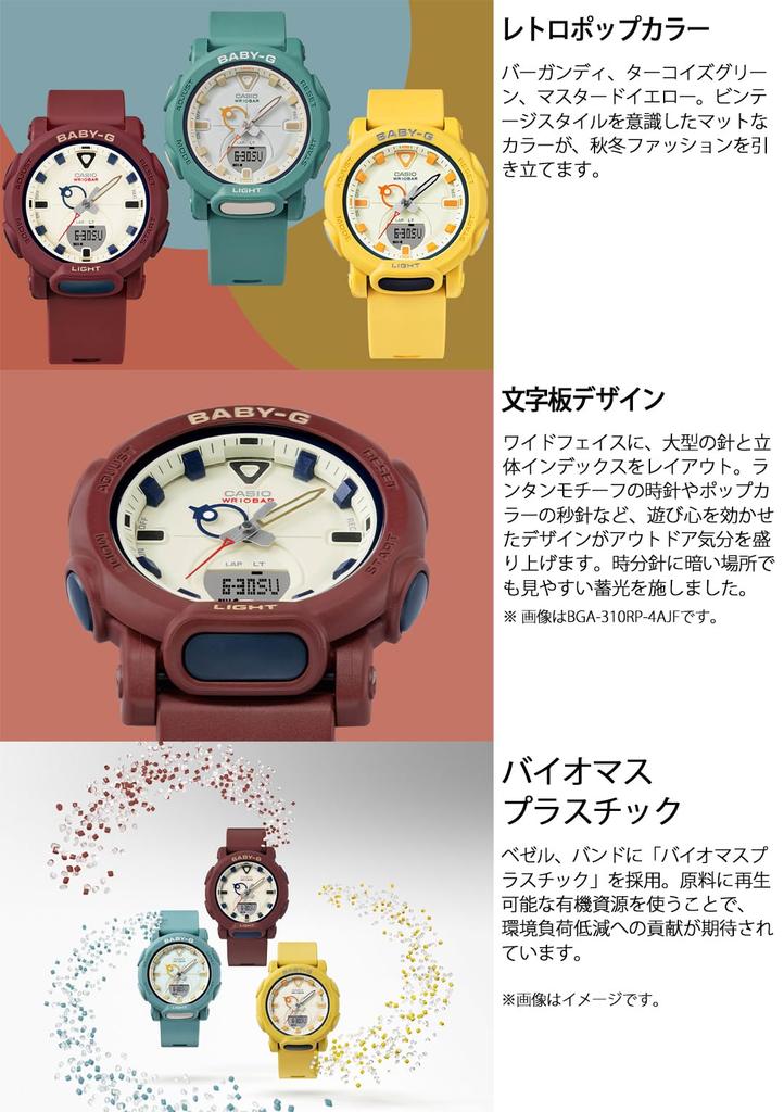 [Casio] Baby-G BGA-310RP-4AJF Ladies' Watch, Burgundy