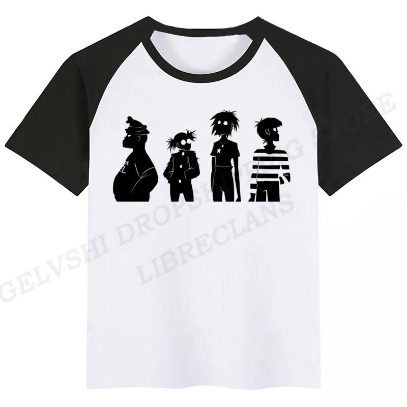 Summer Gorillaz 3D Print T-Shirts Boy Girl Fashion Streetwear T Shirt Kids Hip Hop Tops Tees Rock Band Tshirt Children Clothing