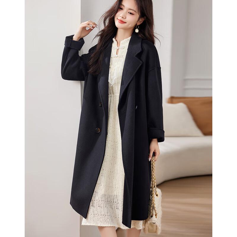 Years Like Water Women's Elegant Wool Blend Coat