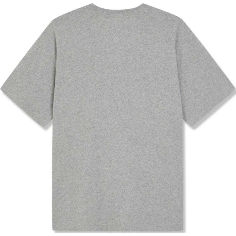 Levis Color Block Logo Printed Round Neck Short Sleeve T-Shirt Men Tops Gray 16143-0435