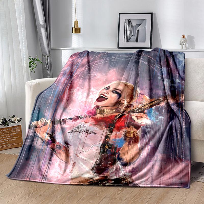 Harley Quinn's Wild Ride: Limited Edition Art PrintPrint Blanket, Soft Blanket For Sofa Office Bed And Travelling Daughter Birthday Gift esj