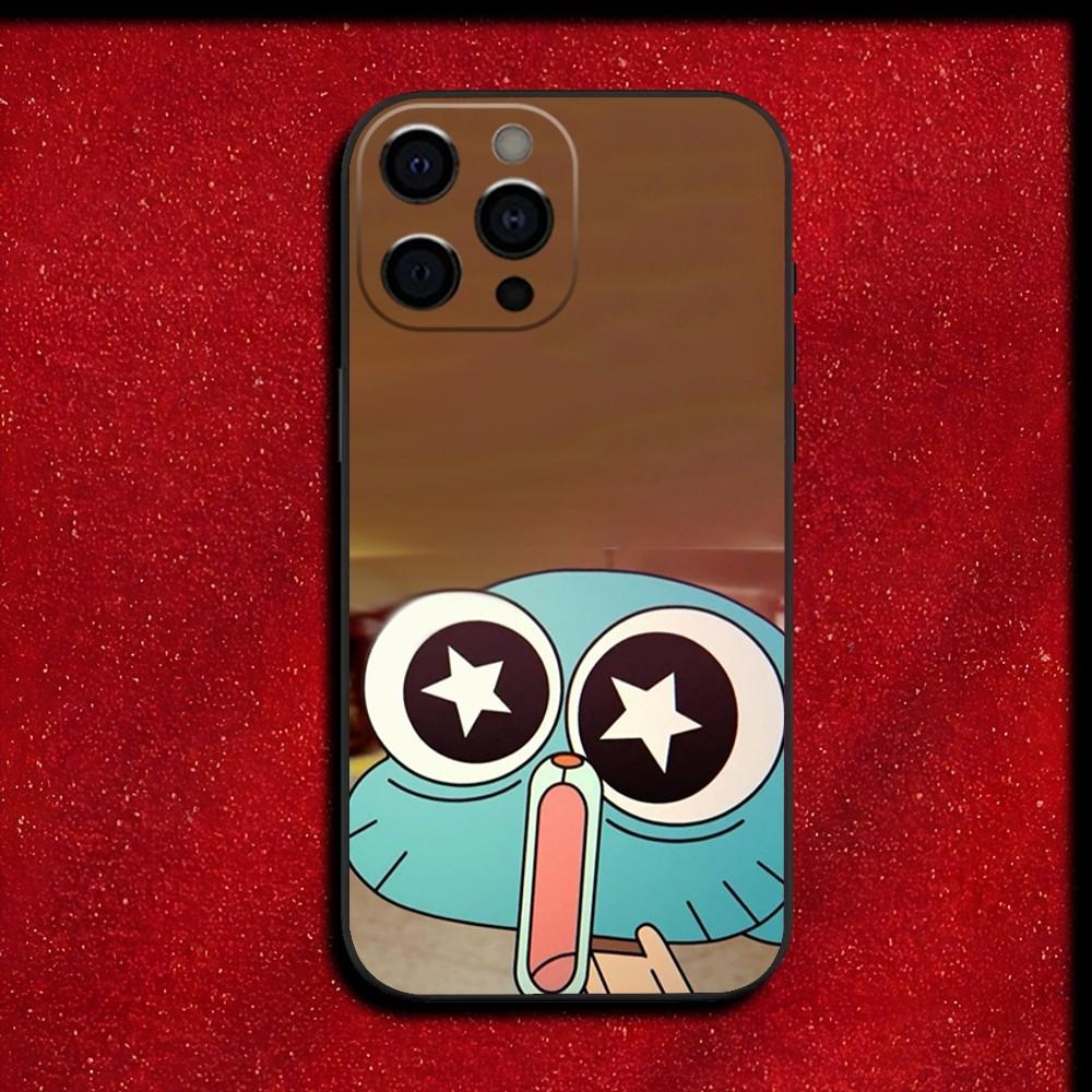 A-Amazing World of G-Gumball Phone Case For iPhone 16,15,14,13,12,11,Pro,X,XS,Max,XR,Plus,Mini Soft Black Cover