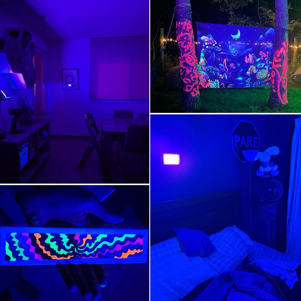 LED Stage Floodlight BLue Light Spotlight LED UV Lamps 395nm 400nm USB 5V Disco Lights IP65 Waterproof Creat Party Atmosphere DJ