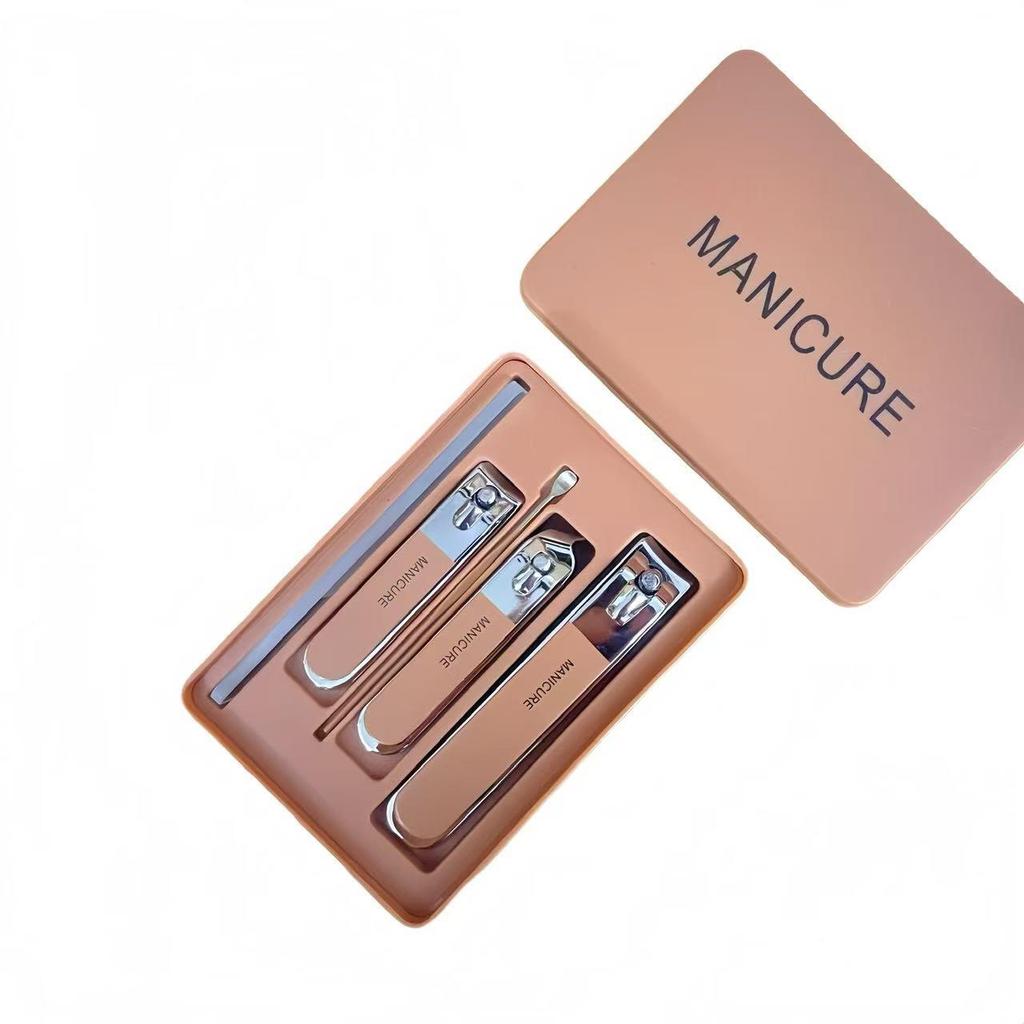 Anti-Splash Nail Clipper Set: Stylish, Portable Manicure Tools for Home Use