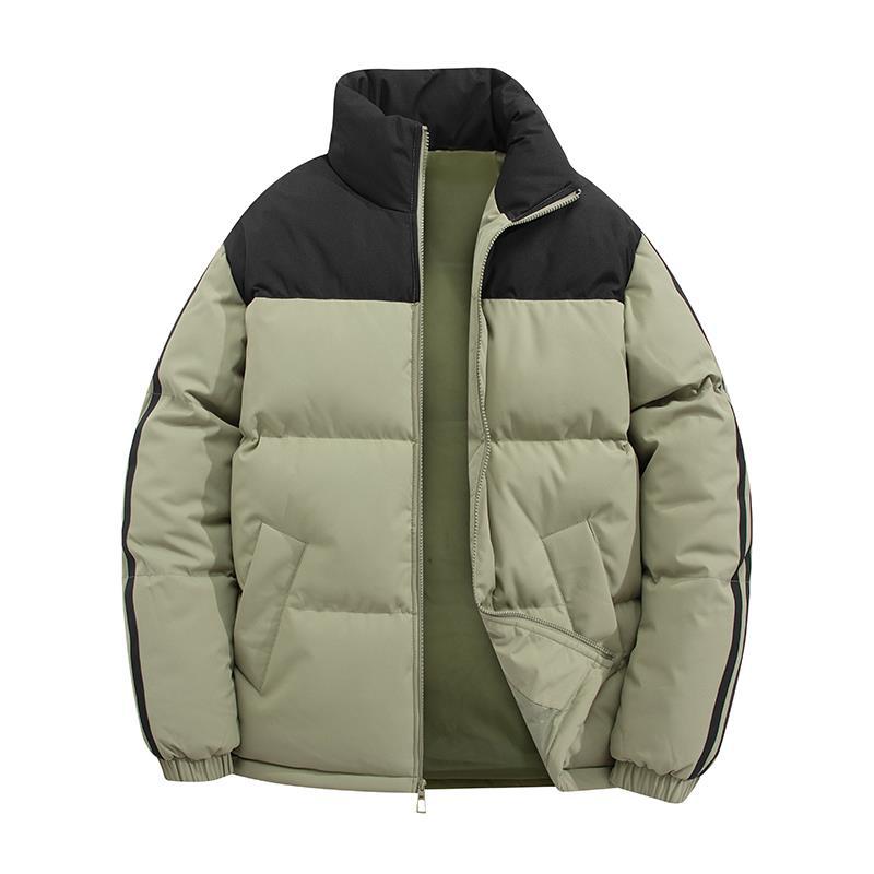 Winter Couple Cotton-padded Men's Jacket Korean Version Loose Stand-up Collar Thickened Bread Clothes Trendy Youth Casual Cotton-padded Jacket
