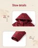 Red Spring Festival Winter Jacket for Mothers – Stylish, Warm, Cotton-Padded Outerwear for Middle-Aged and Elderly