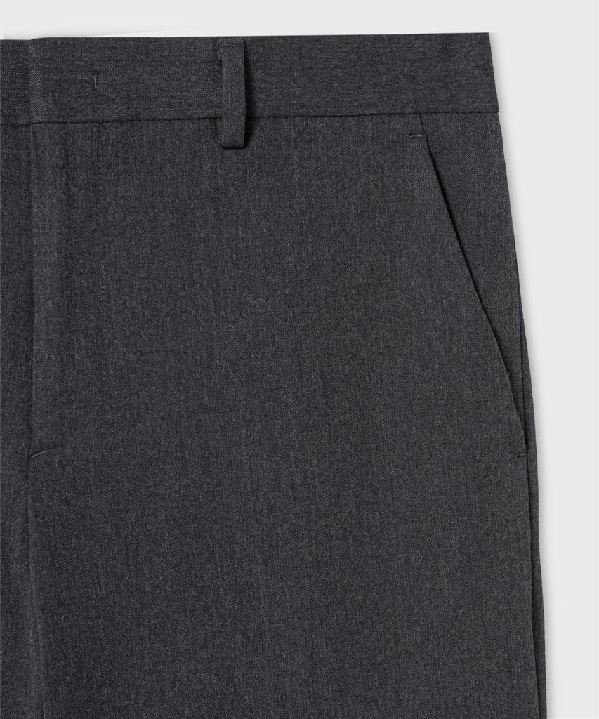 NONBLANK Semi-Wide Fit Slacks_Charcoal Grey