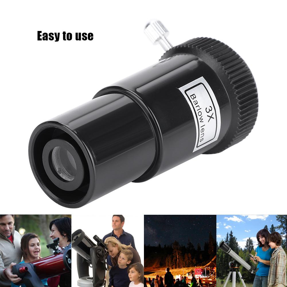 0,96 palce 24,5 mm 3X Barlow čočka Plast pro okuláry astronomického teleskopu