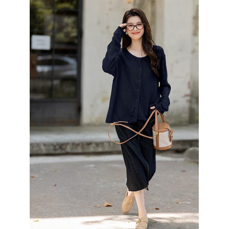 Moka Na Women's Fashion Long-Sleeve Knit Sweater