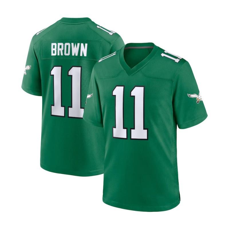Philadelphia Eagles NFL Football Jersey Jalen Hurts 1 Saquon Barkley 26 Embroidered Team Sportswear Men