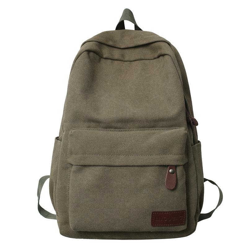 Leisure Out Canvas Backpack Large Capacity New Men's School Bag Outdoor Travel Oxford Cloth Men's and Women's Backpack Travel