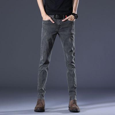 Jeans Men's Stretch Slim Straight Feet Korean Version of The Trend of Casual Trousers