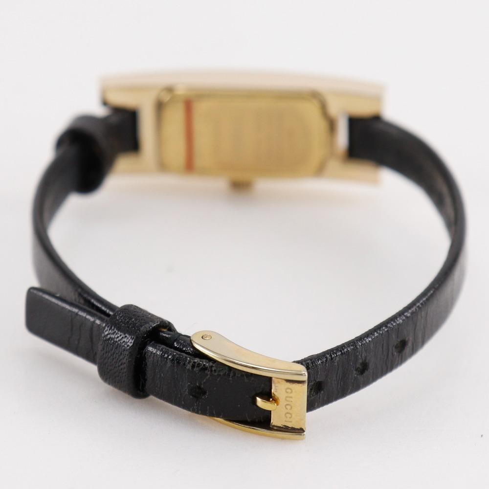 GUCCI Watches 3900L blackDial Stainless Steel/leather Quartz Analog display Women Used