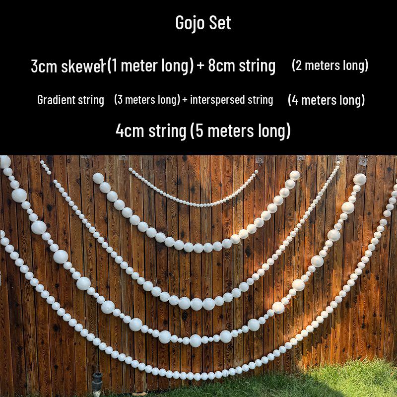 Giant Pearl String Wedding Ornament for Display and Photo Backgrounds