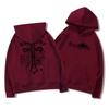 European American High Street Spider Cross Autumn Winter Fleece Warm Hooded Sweatshirt Casual Adult Men Versatile Soft Daily Use