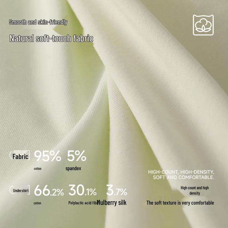 MiiOW Women's Class A Baby Cotton Antibacterial Mid-Waist Briefs (3-Pack)