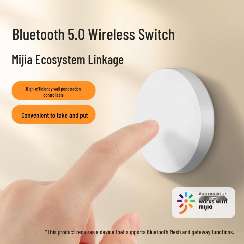 Ultra-Thin Smart Switch: Mijia App Control, Remote Timing, Bluetooth Mesh Compatible