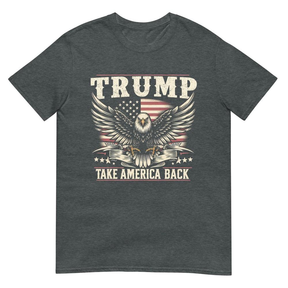 Trump 2024 Usa Flag Take America Back Eagle American Flag Tshirt