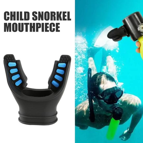 U-shaped Mouthpiece Easy Access Design Universal Caliber Snorkelling Mouthpiece with Cable Ties Snorkel Regulator