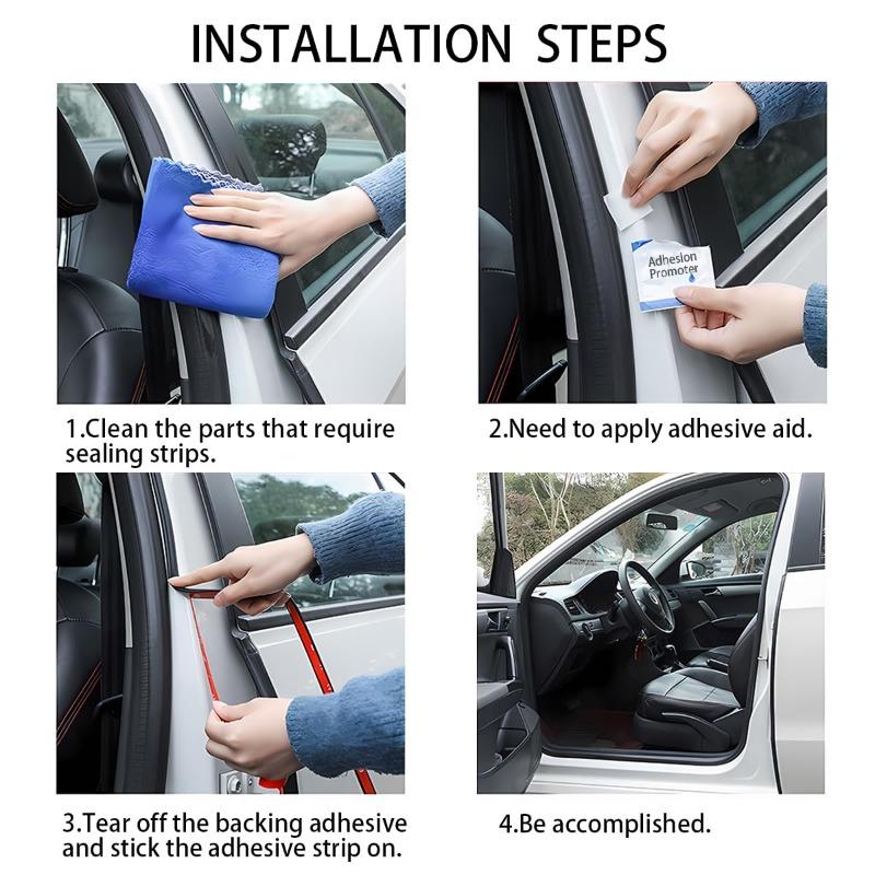 52.49ft Car Door Seal Strip, Self Adhesive Weather Stripping