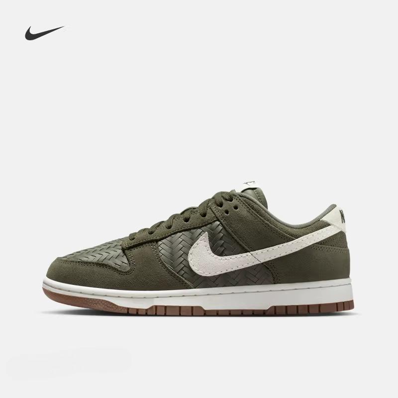 Nike Women's Spring New Rubber Soled LOW Top Lightweight Flat Sports Shoes NIKE DUNK LOW IB6161