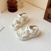 Girls Open-toed Sandals 2025 Summer New Children's Princess Shoes Little Girl Soft-soled Baby Beach Shoes Medium and Large Children