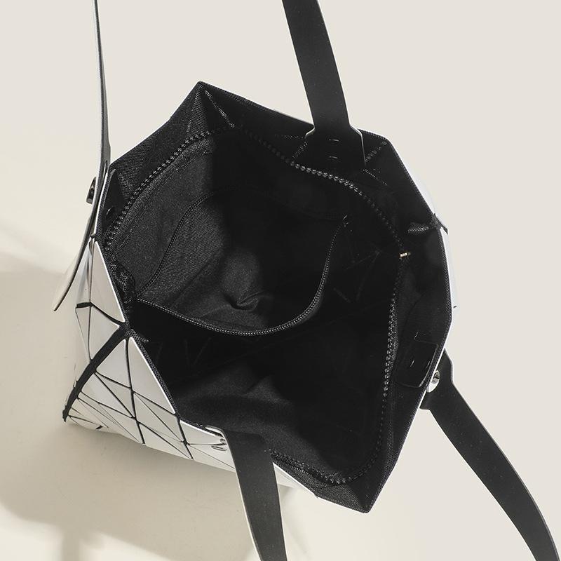 Frühling und Sommer Neue Mode Sechs-Fächer Umhängetasche Rhombus Faltbare Geometrische Tasche Vielseitige Rhombus Tragbare Tragetasche