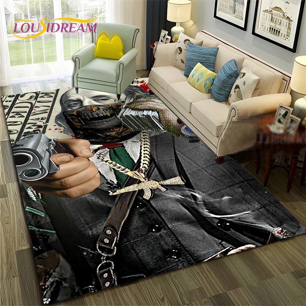 3D Dollar Euro Money  Rich Pattern Carpet Rug for Home Living Room Bedroom Sofa Doormat Decor,Child Area Rug Non-slip Floor Mat