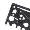 1/2/5 Pezzi Carta Utensile EDC 18-in-1 Acciaio Inossidabile 420 Multifunzione Apribottiglie/Lattine Portachiavi Cacciavite Chiave Inglese Carta