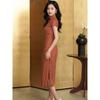 Womens Retro Plaid Improved Cheongsam Qipao Dress
