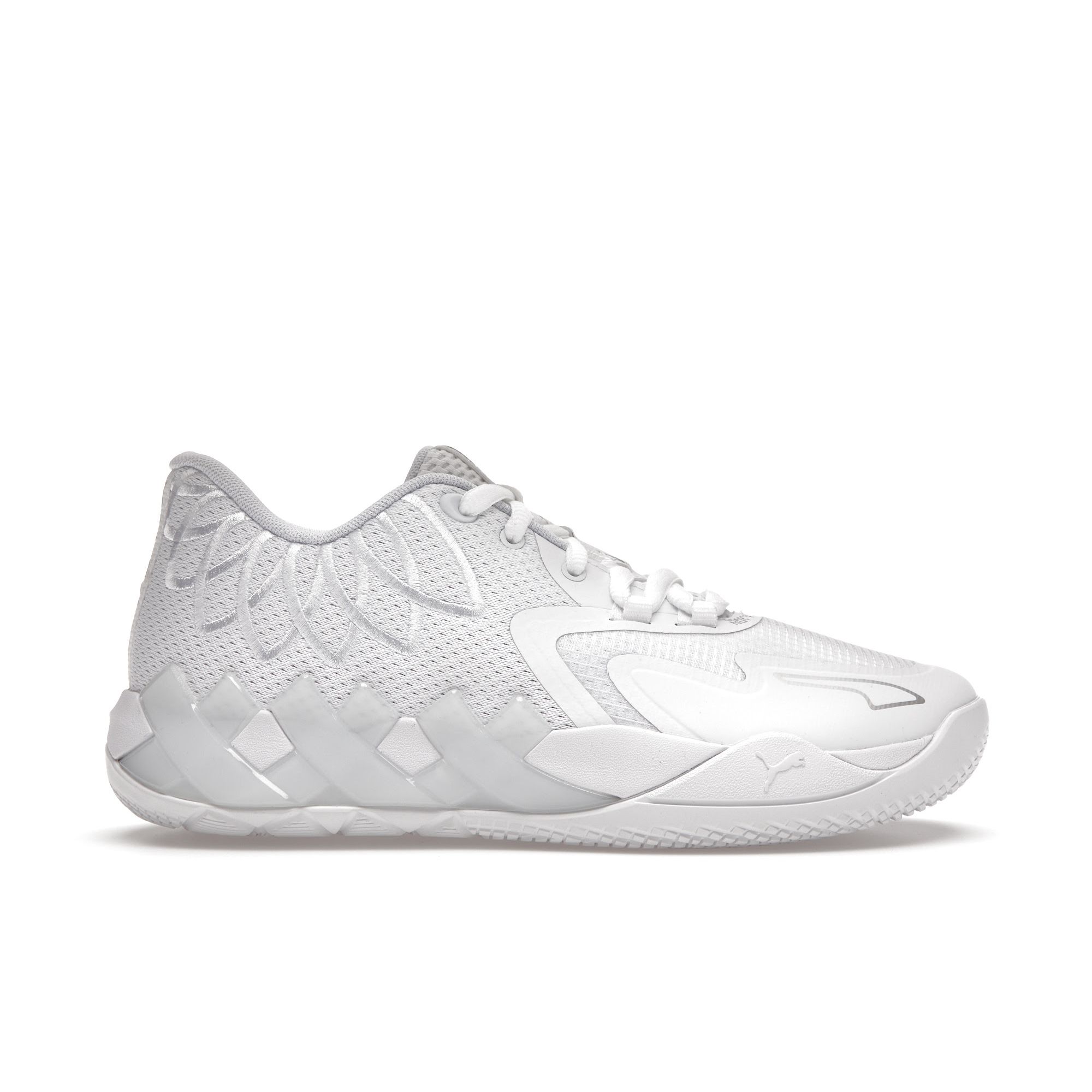 

Puma MB.01 Lo Jr Team Colors - Triple White Kids Sneakers Puma-White Silver 377368-04