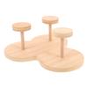 Eco Friendly Bamboo Paper Cup Holder Sturdy Countertop Rack Versatile for Kitchen Bathroom Pantry Coffee Station Commercial Cup