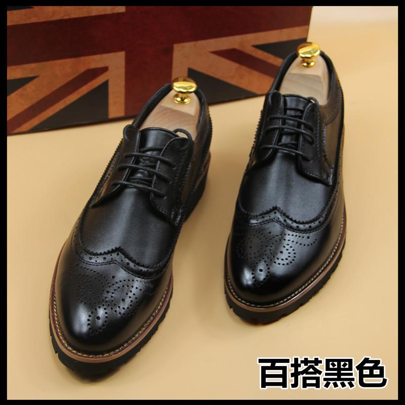 

New Block engraved men s shoes men s round head low top 2025 direct sales 2025 brand men s shoes leather shoes 44 чорний