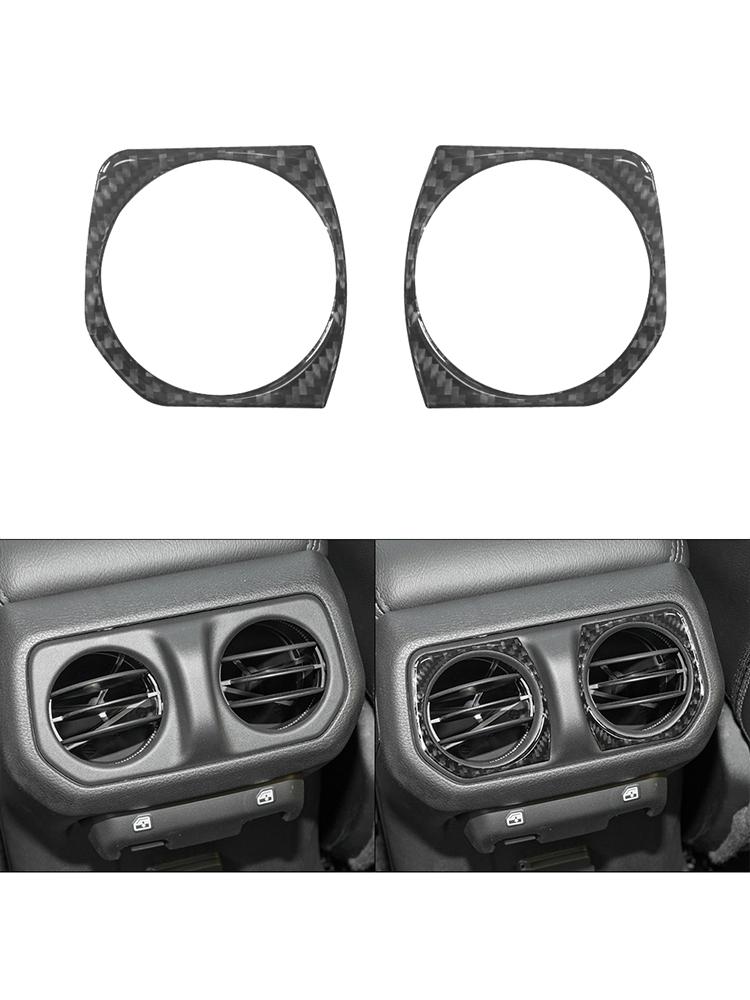 For Jeep Wrangler JL 2018-2023 Gladiator 2020-2023 Car Interior Button Panel Decoration Protection Carbon Fiber Sticker