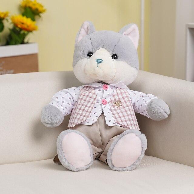 1pc 32 /52cm Kawaii Couple Cat With Cloth Plush Toys Stuffed Animal Cat Pillow Dolls Lovely Toys For Children Baby Birthday Gifts