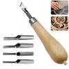 Wood Carving Chisel Tools Professional For Basic Detailed Carving Woodworkers Fine Arts Gouges DIY Sculpture Necessary Tool