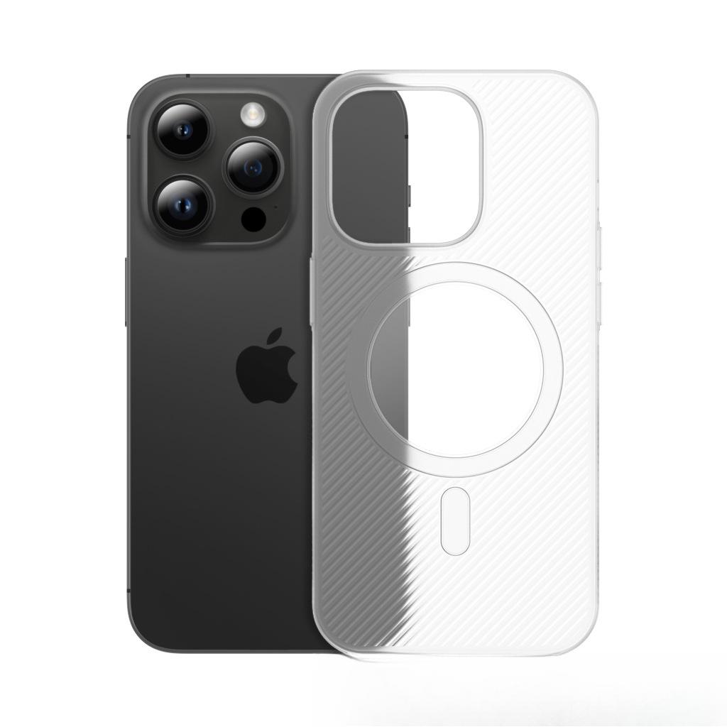 

Подходит для чехла для мобильного телефона Apple 16promax iPhone 15 Ультратонкие PP полоски без пожелтения 13magsafe Магнитная адсорбция Apple 13Promax белый