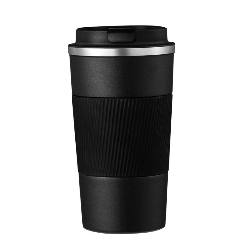3rd Gen Stainless Steel & Silicone Insulated Coffee Cup - Portable, Stylish Business Gift with Logo Printing
