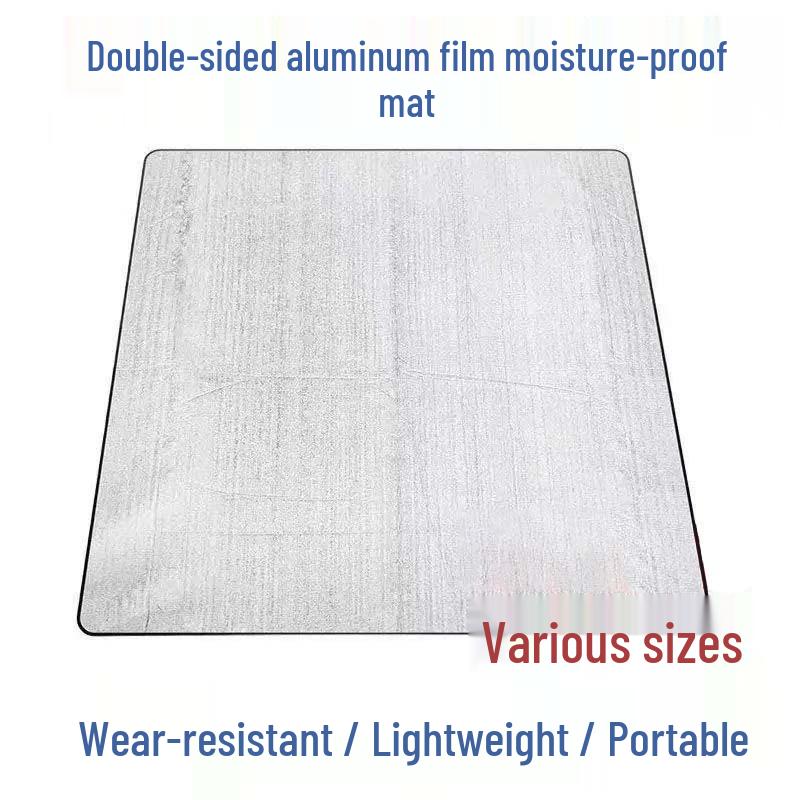 Aluminum Foil Waterproof Camping & Crawling Mat - Moisture-proof, Double-sided, Thickened, Portable