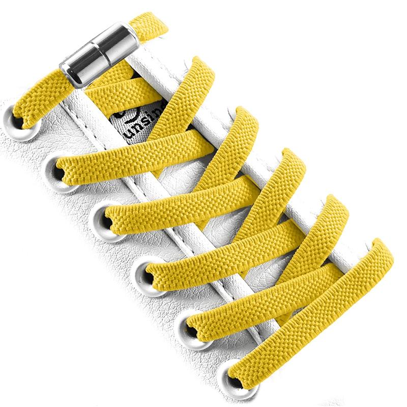 New Flat Elastic Shoelaces Round Capsule Metal Lock Man and Woman Universal No Tie Shoelaces Suitable for All Shoes Lazy Laces