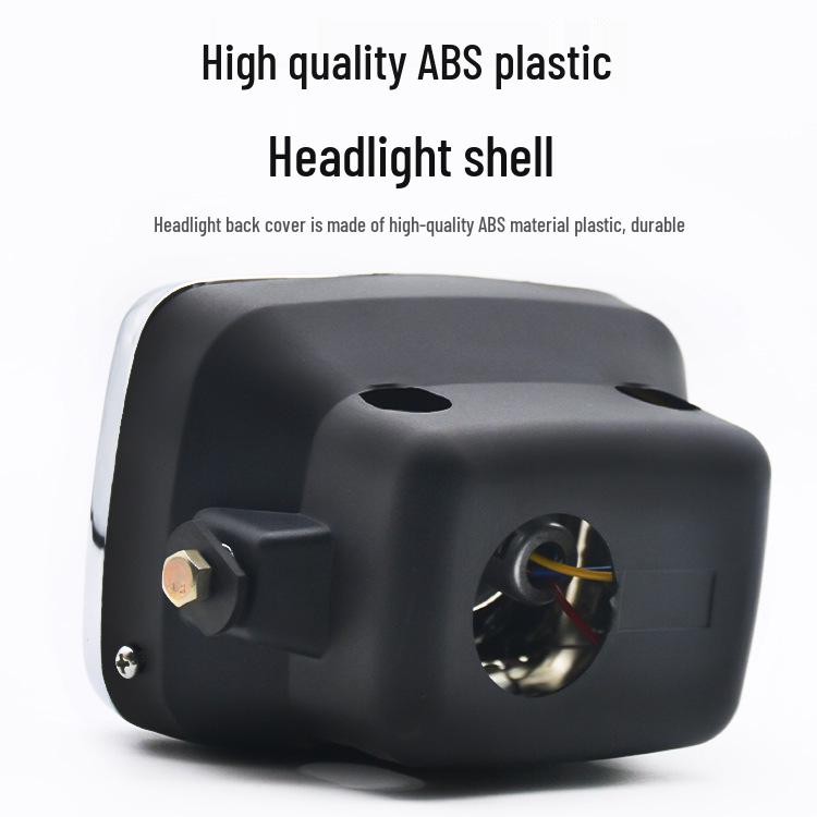 Yibai Ke Motorcycle Headlight: Round & Square Bulbs for Jialing JH70/4