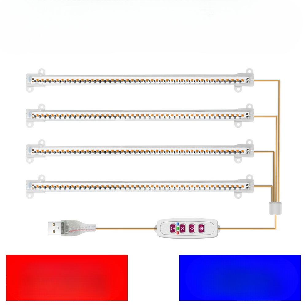 1Pc LED Plant Growth Light Full Spectrum Indoor Plant Light Tube USB Household Succulent Step Potted Planting Fill Light